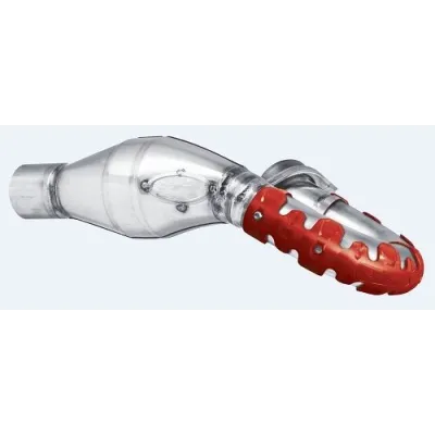 Protector de escape Polisport 4T Armadillo versión corto Rojo