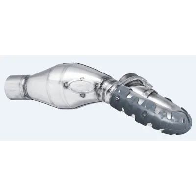 Protector de escape Polisport 4T Armadillo versión largo Gris