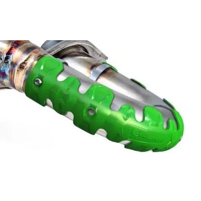 Protector de escape Polisport 4T Armadillo versión largo Verde