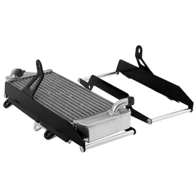 Protector de radiador aluminio Crosspro negro HUSQVARNA FE 17-19 TE 17-18 KTM EXC 17-19 EXC-F 17-19 CON VENTILADOR