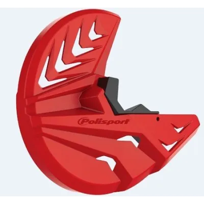 Protector disco y horquilla inferior Polisport HONDA CRF 250R 450R 10-14 Rojo