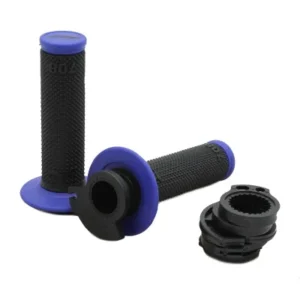 Puños Lock-On para mando de gas PROGRIP 708-150 azul negro doble densidad