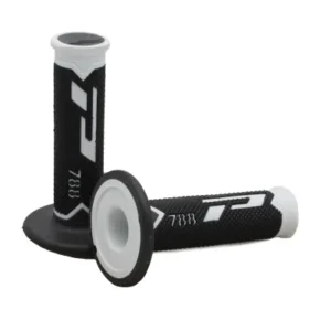 Puños para mando de gas PROGRIP Blanco Negro Titanio 788-218 triple densidad