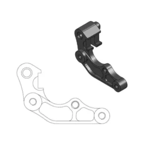 Soporte adaptador de pinza para disco delantero 260mm Yamaha YZ 125 250 07-... YZF 250 09-... YZF 450 08-... Fantic XE XX XXF