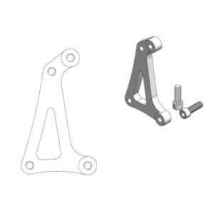 Soporte adaptador de pinza para disco delantero SUPERMOTO MOTOMASTER TM RACING 125 144 250 300 450
