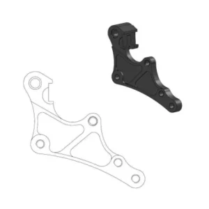 Soporte adaptador de pinza para disco delantero SUPERMOTO STREET MOTOMASTER 320mm GASGAS RIEJU