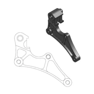 Soporte adaptador de pinza para disco delantero SUPERMOTO STREET MOTOMASTER 320mm Honda 125 250 400 450 500