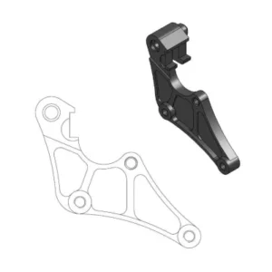 Soporte adaptador de pinza para disco delantero SUPERMOTO STREET MOTOMASTER 320mm Honda CR 125 250 CRF 250 450