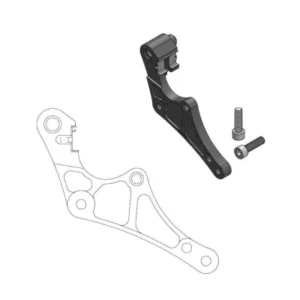 Soporte adaptador de pinza para disco delantero SUPERMOTO STREET MOTOMASTER 320mm HUSQVARNA 125 150 250 300 350 450 501