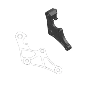 Soporte adaptador de pinza para disco delantero SUPERMOTO STREET MOTOMASTER 320mm Yamaha 125 250 450 Fantic 125 250 450