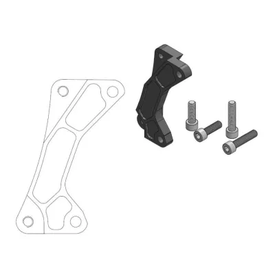 Soporte adaptador de pinza para disco delantero SUPERMOTO STREET MOTOMASTER 320mm Yamaha YZ/WR 125 250 YZF/WRF 250 450