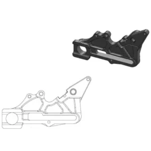 Soporte adaptador de pinza para disco trasero MOTOMASTER 240mm HUSQVARNA 125 250 300 350 450