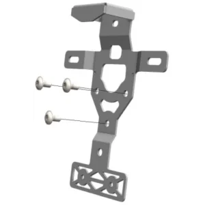 Soporte de matricula negro texturado CROSSPRO DUCATI DESERTX 2022-2024