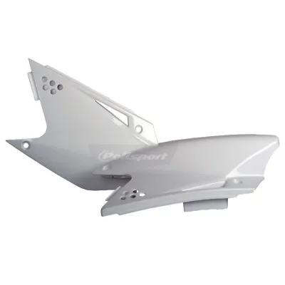 Tapas laterales Polisport KAWASAKI KX 250F 06-08 Blanco