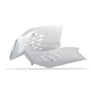Tapas radiador Polisport KTM SX SX-F 07-10 EXC EXC-F 08-11 XC 08-10 XC-F 08-09 Blanco