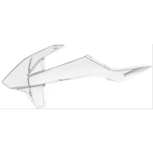 Tapas radiador Polisport KTM SX SX-F XC-F 16-18 EXC EXC-F XC 17-19 Transparente