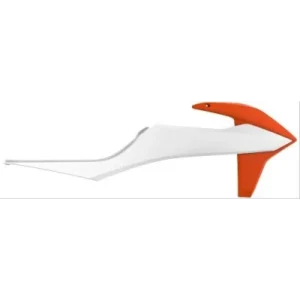 Tapas radiador Polisport KTM SX SX-F XC XC-F 19-22 EXC 20-23 Naranja Blanco