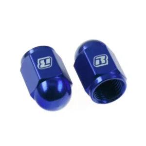 Tapones aluminio rueda Racepro azules (2u)