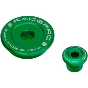 Tornillos tapa encendido y aceite Racepro verdes Kawasaki KX 250F 04-10 Suzuki RM-Z 250 04-06