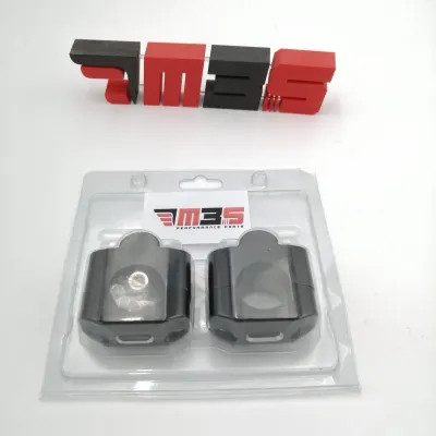 Torretas adaptadoras Manillar Negras M3S 22,2 A 28,6mm 222 286MM